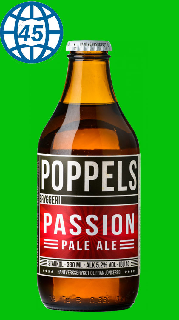 Poppels Passion Pale Ale 0,33L Alk 5,2 % vol