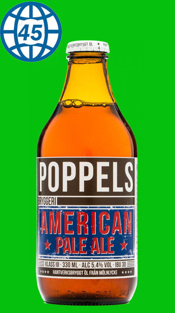 Poppels American Pale Ale 0,33L Alk 5,4 % vol