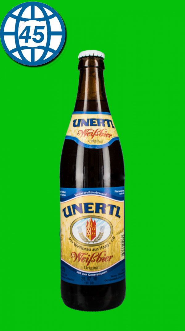 Unertl Weissbier 0,5L Alk 4,9%vol