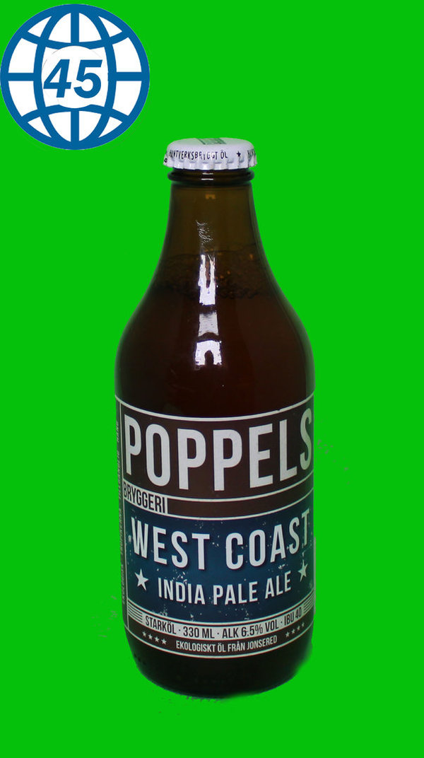 Poppels West Coast IPA 0,33L Alk 6,5% vol