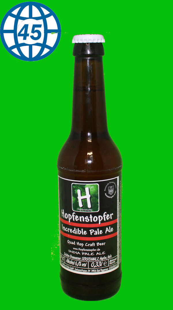 Hopfenstopfer Incredible Pale Ale   0,33L Alk 6,1% vol