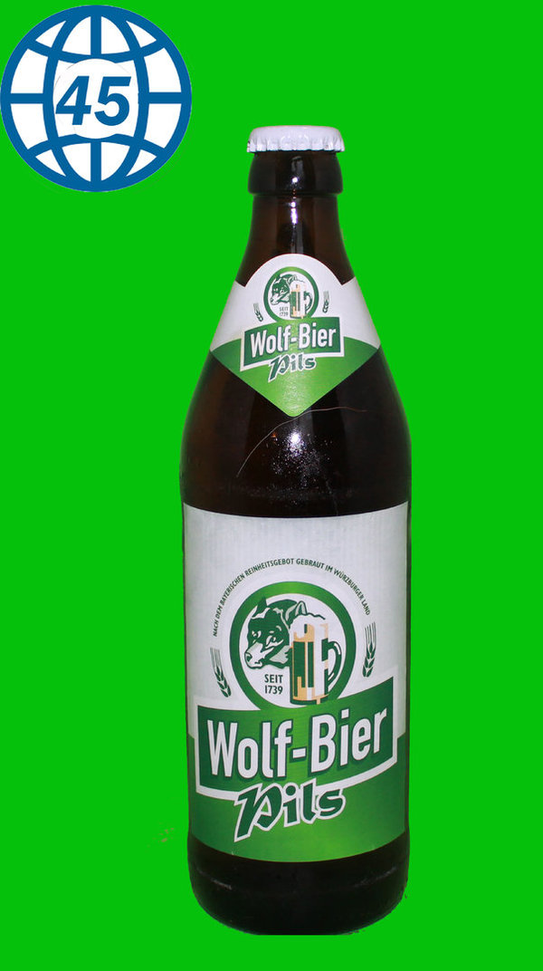 Wolf-Bier Pils 0,5L Alk 4,9% vol