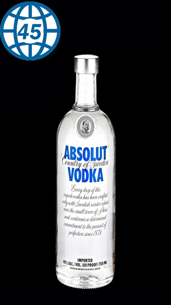 Absolut Vodka 700ml 40% alc vol