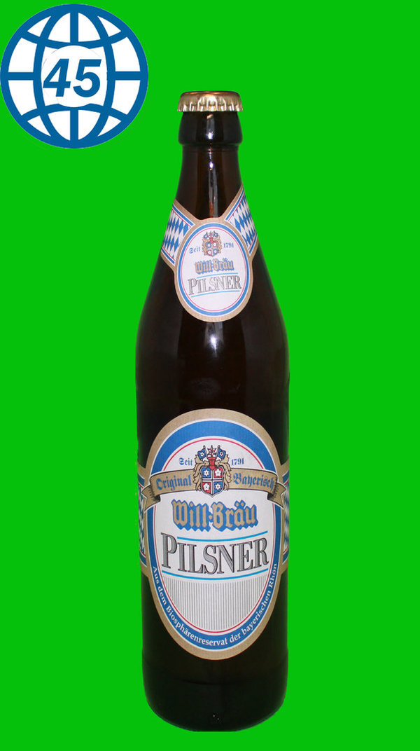 Will-Bräu Pilsner 0,5L Alk 4,9% vol