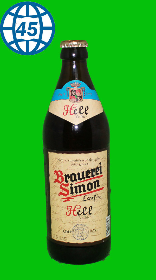 Brauerei Simon Hell 0,5L Alk 5,1% vol