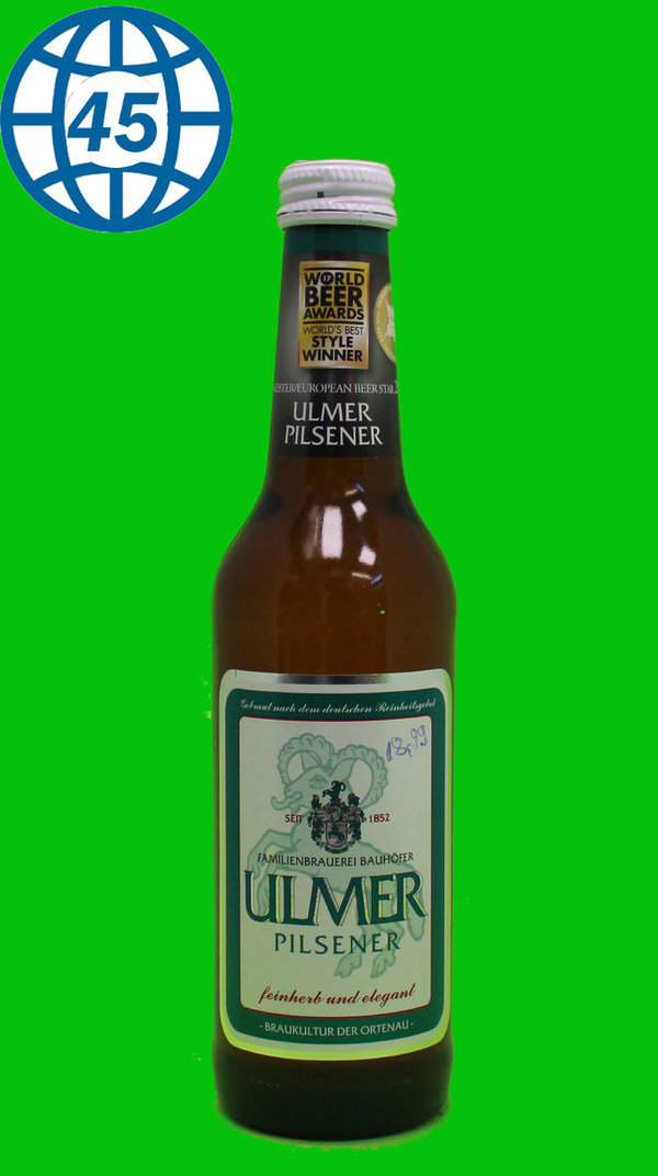 Ulmer Pilsner  0,33L Alk 5,2% vol