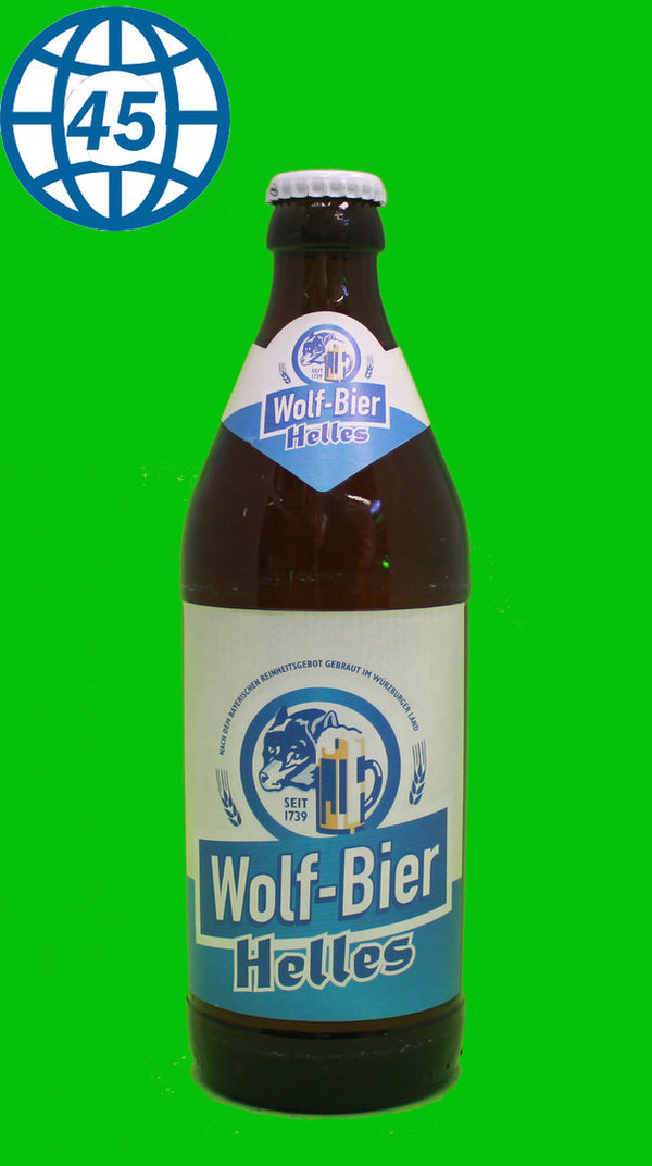 Wolf-Bier Helles 0,5L Alk 4,9% vol