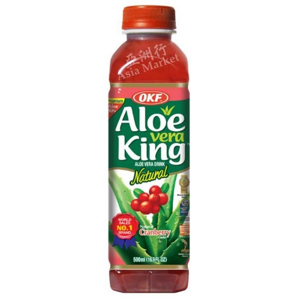 OKF Aloe Vera King Cranberry 500ml