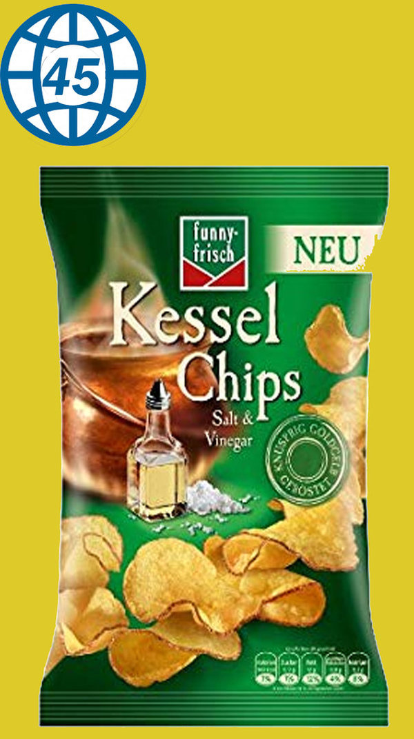 Funny-Frisch Kessen Chips Salt&Vinegar 120g