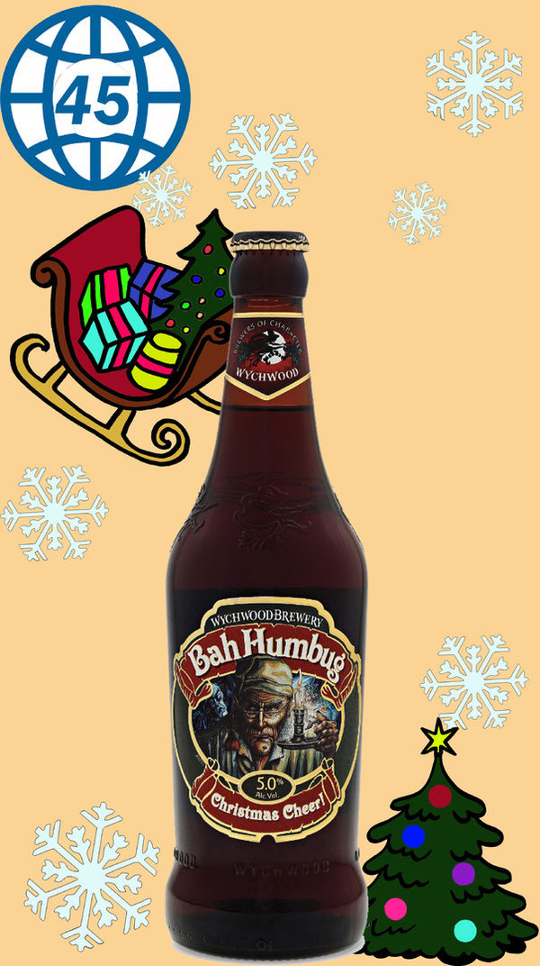 Wychwood Brewery Bah Humbug Christmas Cheer Bier 0,5L Alk 5,0% vol