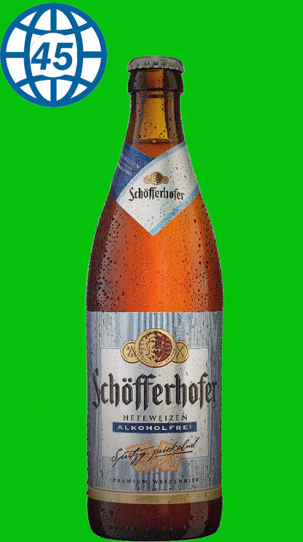 Schöfferhofer Hefeweizen Alkoholrei 0,5l Alk 0,5% vol