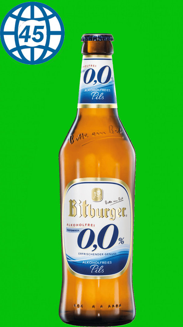 Bitburger Pils Alkoholfrei 0,5L Alk 0,0% vol